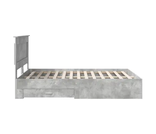 Voodi Raam Sahtliga Peaga Ladustamisega Tehispuit