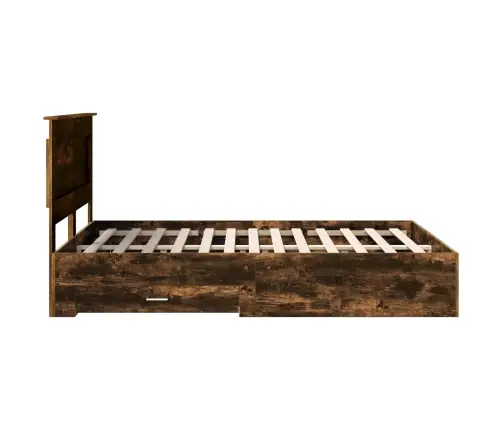 Voodi Raam Sahtliga Peaga Ladustamisega Tehispuit