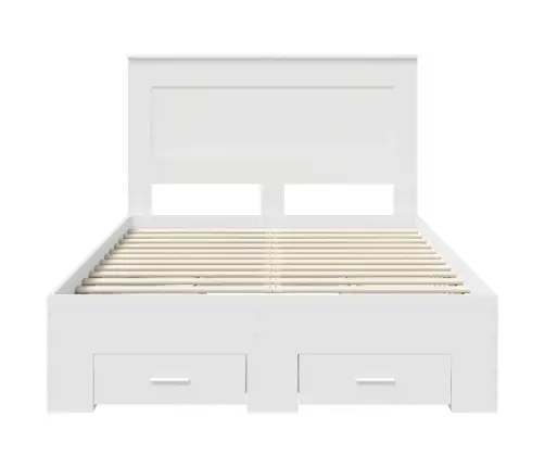 Voodi Raam Sahtliga Peaga Ladustamisega Tehispuit