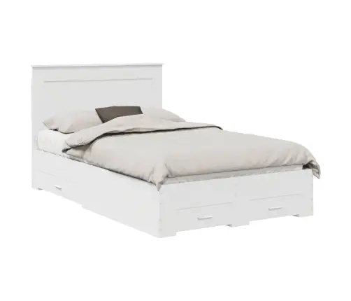 Voodi Raam Sahtliga Peaga Ladustamisega Tehispuit