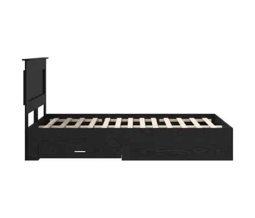 Gultas Rāmis Ar Atvilktni Ar Galvas Klāju Inženierijas Koks Vidaxl