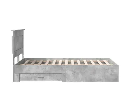 Voodi Raam Sahtliga Peaga Ladustamisega Tehispuit