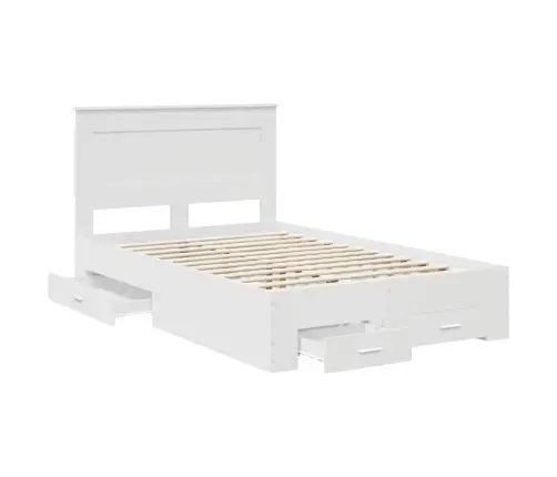 Gultas Rāmis Ar Atvilktni Ar Galvas Klāju Inženierijas Koks Vidaxl