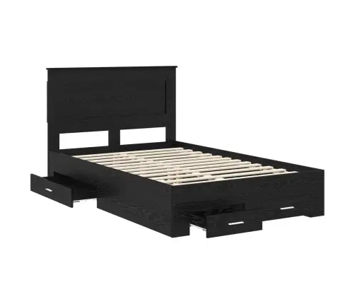 Gultas Rāmis Ar Atvilktni Ar Galvas Klāju Inženierijas Koks Vidaxl