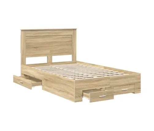 Lovos Rėmas Su Stalčių Su Galvūgalio Apdirbta Mediena