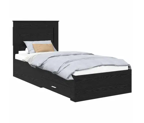 Gultas Rāmis Ar Atvilktni Ar Galvas Klāju Inženierijas Koks Vidaxl