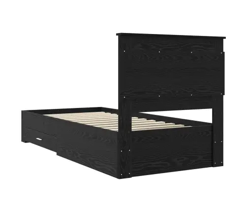 Gultas Rāmis Ar Atvilktni Ar Galvas Klāju Inženierijas Koks Vidaxl