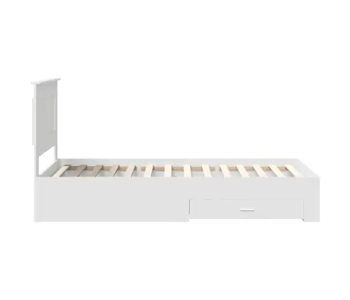 Voodi Raam Sahtliga Peaga Ladustamisega Tehispuit