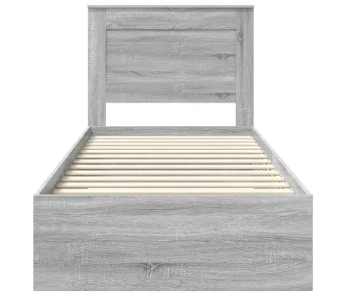 Gultas Rāmis Ar Atvilktni Ar Galvas Klāju Inženierijas Koks Vidaxl