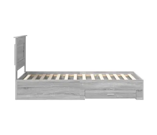 Gultas Rāmis Ar Atvilktni Ar Galvas Klāju Inženierijas Koks Vidaxl