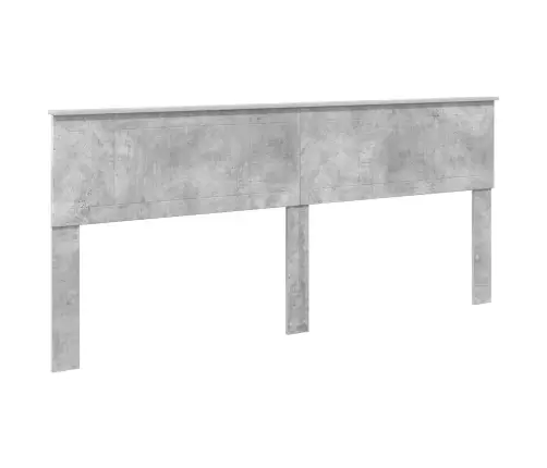 Gultas Rāmis Betons 200 X 200 Cm Ciets Priedes Koks Vidaxl