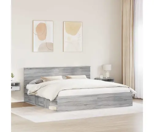 Voodi Raam Peaga Hall Sonoma 200 X 200 Cm Tahke Mänd