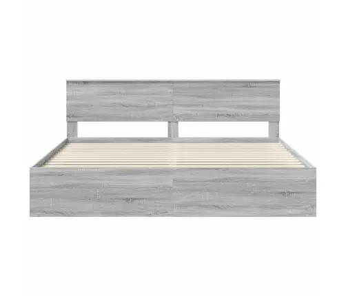 Voodi Raam Peaga Hall Sonoma 200 X 200 Cm Tahke Mänd