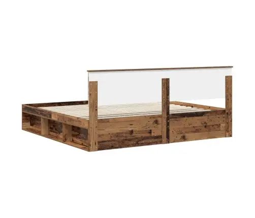 Lovos Rėmas Senas Medis 200 X 200 Cm Kietos Pušies Mediena