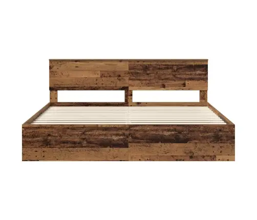 Lovos Rėmas Senas Medis 200 X 200 Cm Kietos Pušies Mediena