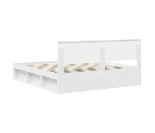 Gultas Rāmis Balts 180 X 200 Cm Ciets Priedes Koks Vidaxl