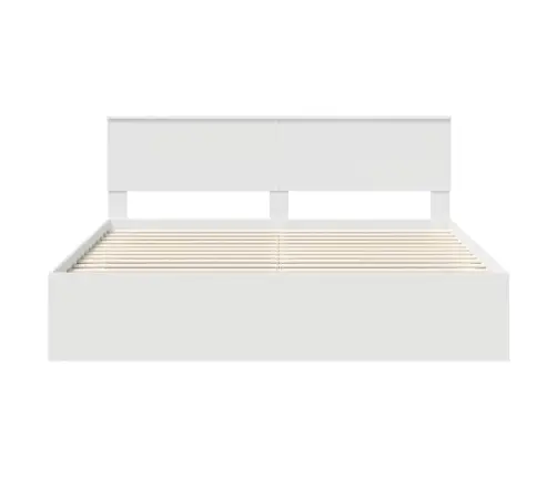 Gultas Rāmis Balts 180 X 200 Cm Ciets Priedes Koks Vidaxl