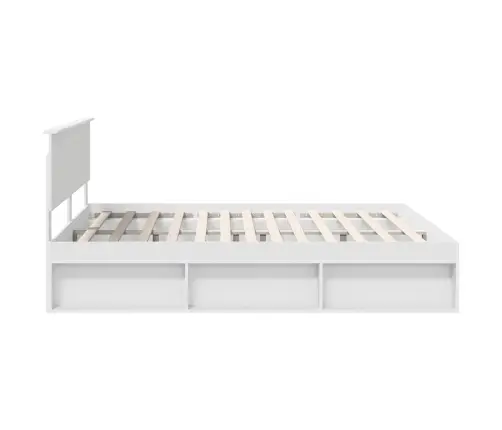 Gultas Rāmis Balts 180 X 200 Cm Ciets Priedes Koks Vidaxl