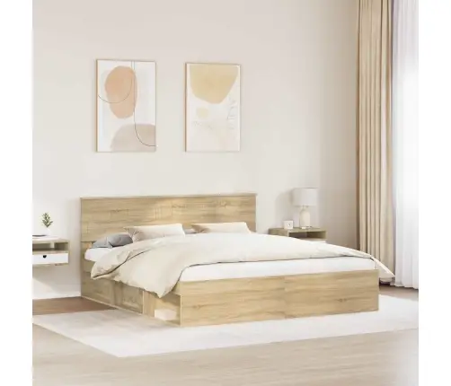 Lovos Rėmas Sonoma 180 X 200 Cm Kietos Pušies Mediena