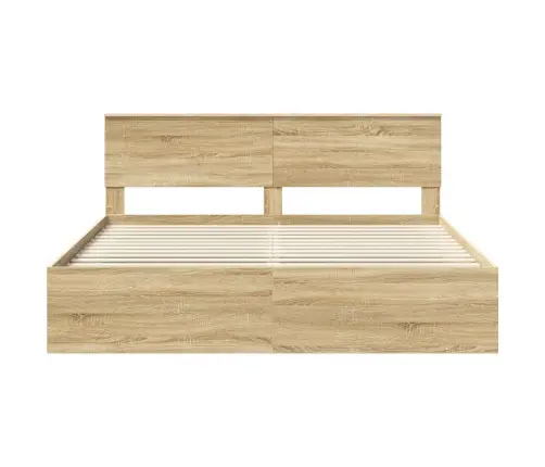 Lovos Rėmas Sonoma 180 X 200 Cm Kietos Pušies Mediena