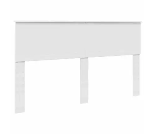 Gultas Rāmis Balts 160 X 200 Cm Ciets Priedes Koks Vidaxl