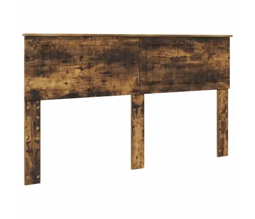 Gultas Rāmis Dūmaka Ozols 160 X 200 Cm Ciets Priedes Koks Vidaxl