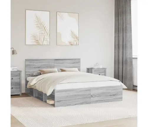 Voodi Raam Peaga Hall Sonoma 160 X 200 Cm Tahke Mänd