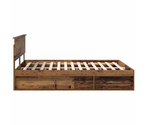 Gultas Rāmis Vecs Koks 160 X 200 Cm Ciets Priedes Koks Vidaxl