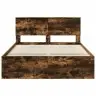 Lovos Rėmas Rūkyta Ąžuolas 140 X 200 Cm Kietos Pušies Mediena