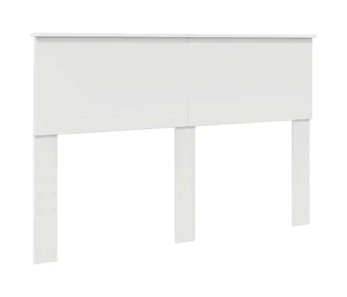 Gultas Rāmis Balts 140 X 190 Cm Ciets Priedes Koks Vidaxl