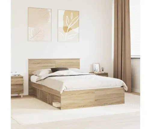 Lovos Rėmas Sonoma 140 X 190 Cm Kietos Pušies Mediena