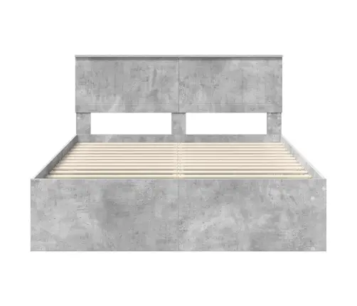 Lovos Rėmas Betoninė 140 X 190 Cm Kietos Pušies Mediena