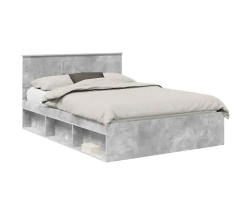 Lovos Rėmas Betoninė 140 X 190 Cm Kietos Pušies Mediena