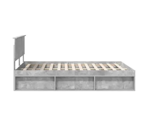 Lovos Rėmas Betoninė 140 X 190 Cm Kietos Pušies Mediena