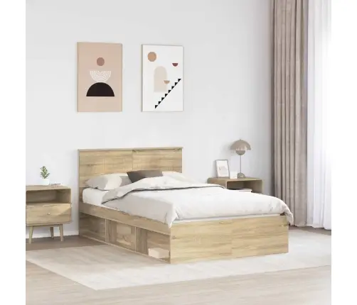 Gultas Rāmis Sonoma 120 X 200 Cm Ciets Priedes Koks Vidaxl