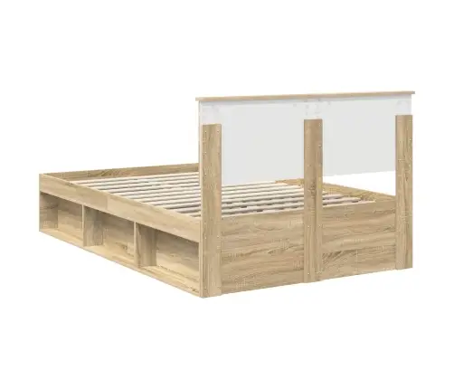 Gultas Rāmis Sonoma 120 X 200 Cm Ciets Priedes Koks Vidaxl