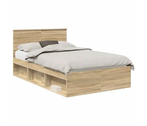 Gultas Rāmis Sonoma 120 X 200 Cm Ciets Priedes Koks Vidaxl