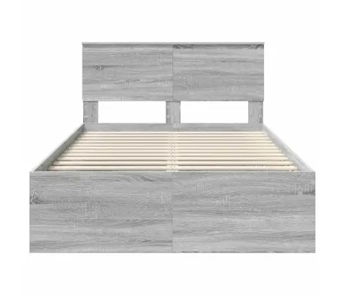 Voodi Raam Peaga Hall Sonoma 120 X 200 Cm Tahke Mänd