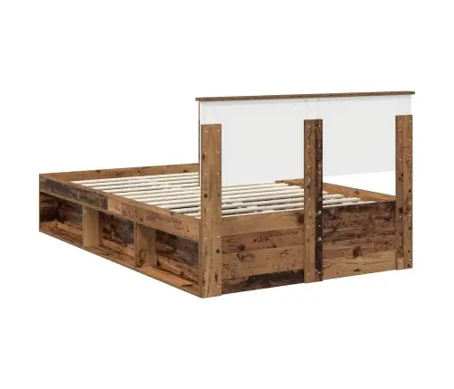 Gultas Rāmis Vecs Koks 120 X 200 Cm Ciets Priedes Koks Vidaxl