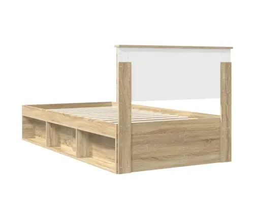 Gultas Rāmis Sonoma 100 X 200 Cm Ciets Priedes Koks Vidaxl