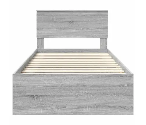 Voodi Raam Peaga Hall Sonoma 100 X 200 Cm Tahke Mänd