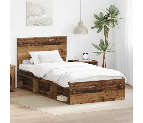 Lovos Rėmas Senas Medis 100 X 200 Cm Kietos Pušies Mediena