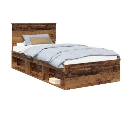 Lovos Rėmas Senas Medis 100 X 200 Cm Kietos Pušies Mediena