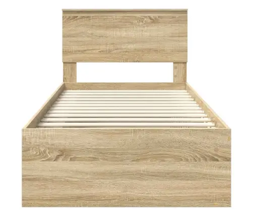 Lovos Rėmas Sonoma Ąžuolas 90 X 200 Cm Kietos Pušies Mediena