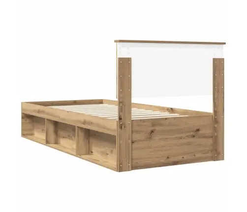 Voodi Raam Peaga Artisani Tamme 90 X 200 Cm Tahke Mänd