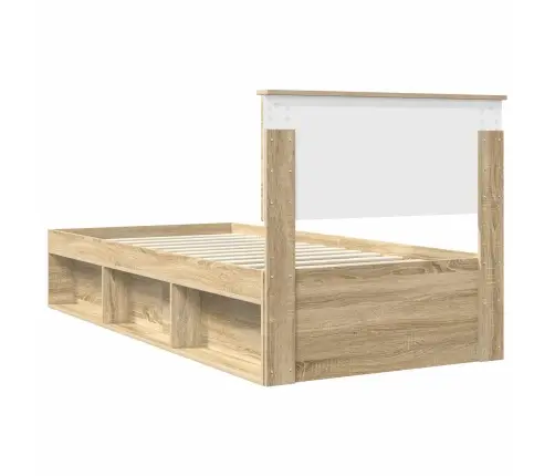 Voodi Raam Peaga Sonoma 90 X 190 Cm Tahke Mänd