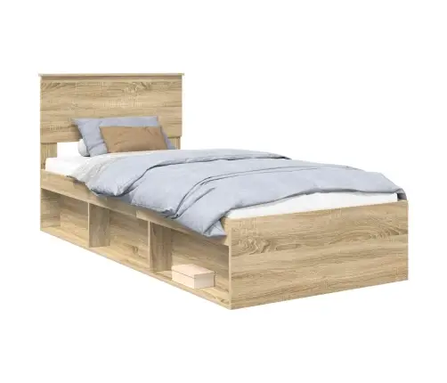 Voodi Raam Peaga Sonoma 90 X 190 Cm Tahke Mänd