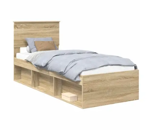 Lovos Rėmas Sonoma Ąžuolas 75 X 190 Cm Kietos Pušies Mediena