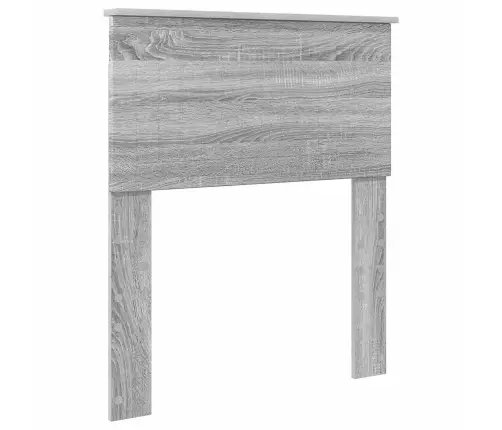 Gultas Rāmis Pelēks Sonoma 75 X 190 Cm Ciets Priedes Koks Vidaxl