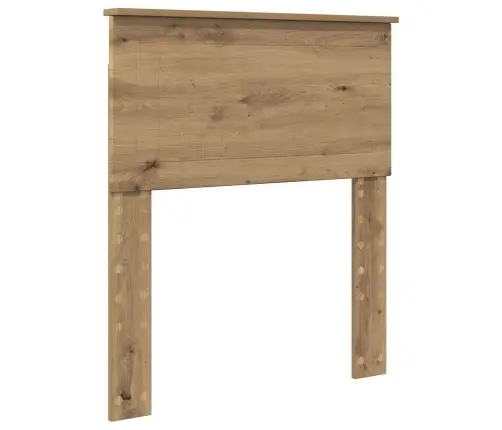 Gultas Rāmis Mākslīgā Ozola 75 X 190 Cm Ciets Priedes Koks Vidaxl